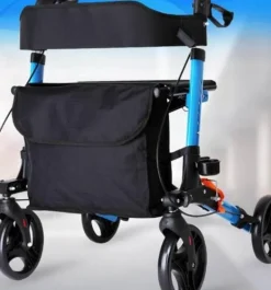 Höhenverstellbarer, faltbarer Gehwagen – Tragbare Mobilitätshilfe für Senioren