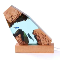 Höhlenwal-Schreibtischornament – ​​Einzigartiges Schreibtischdekor