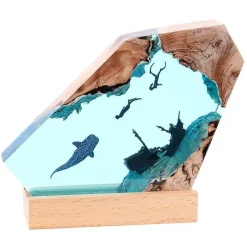 Höhlenwal-Schreibtischornament – ​​Einzigartiges Schreibtischdekor