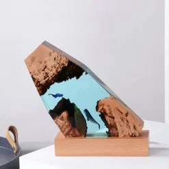 Höhlenwal-Schreibtischornament – ​​Einzigartiges Schreibtischdekor