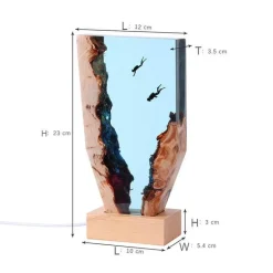 Höhlenwal-Schreibtischornament – ​​Einzigartiges Schreibtischdekor