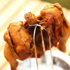 Hähnchenbräter aus Edelstahl für den BBQ-Grill – perfekt für saftige, aromatische Braten