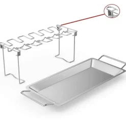 Hähnchenflügelhalter aus Edelstahl – Grillzubehör