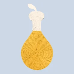 Hühnerkeulen-Kratzbaum – Interaktives Spielzeug für Katzen