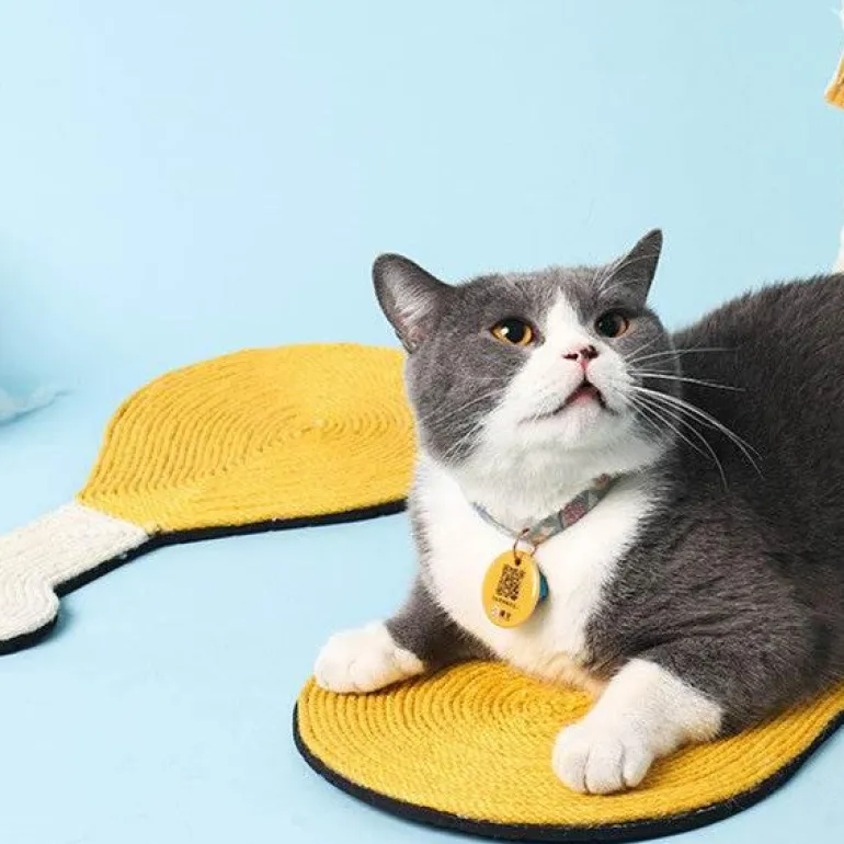 Hühnerkeulen-Kratzbaum – Interaktives Spielzeug für Katzen