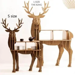 High-end Wooden Reindeer Puzzle Table