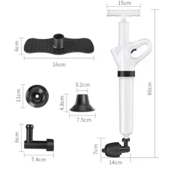 High-Pressure Drain Blaster - Heavy-Duty Clog Remover Tool