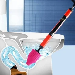 High-Pressure Toilet Plunger - Quick Effective Unblocker