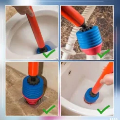 High-Pressure Toilet Plunger - Quick Effective Unblocker
