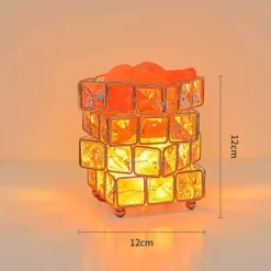 Himalaya-Salzlampe – quadratische Kristallsalzlampe