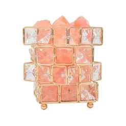 Himalaya-Salzlampe – quadratische Kristallsalzlampe