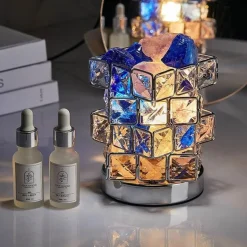 Himalaya-Salzlampe – quadratische Kristallsalzlampe