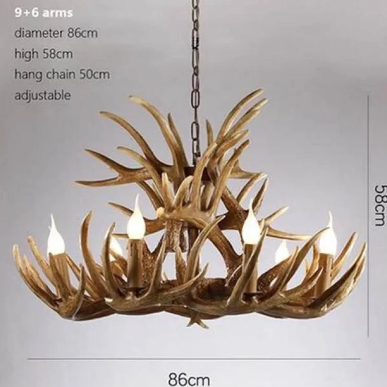 Hirschhorn-Pendelleuchte - Leuchte im amerikanischen Loft-Stil