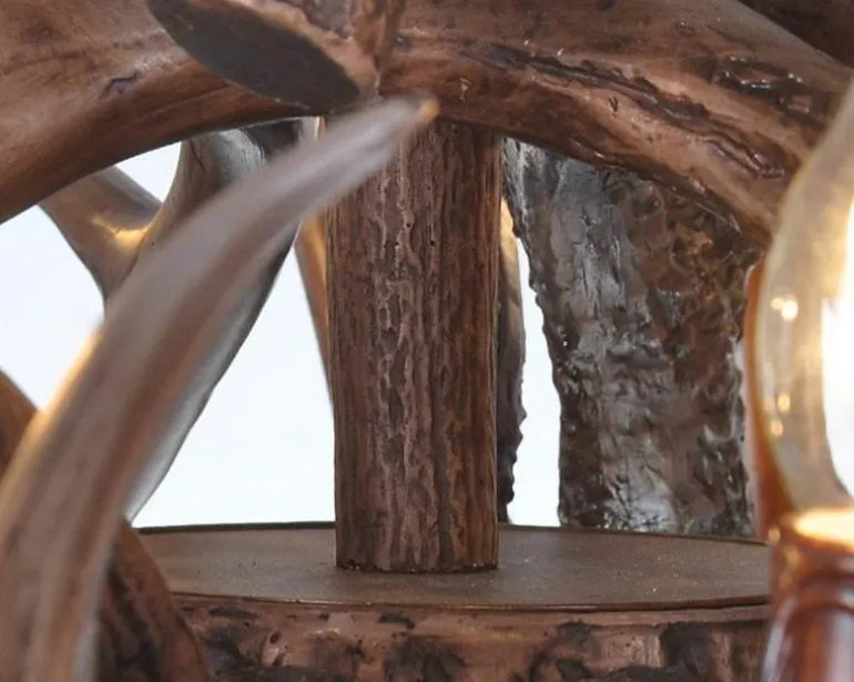 Hirschhorn-Pendelleuchte - Leuchte im amerikanischen Loft-Stil