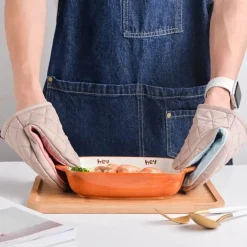 Hitzebeständige Silica-Ofenhandschuhe - Kochhandschuhe