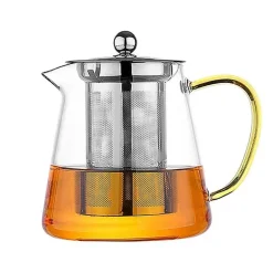Hitzebeständige Teekanne aus Glas – 550 ml mit Sieb für Kaffee und Tee