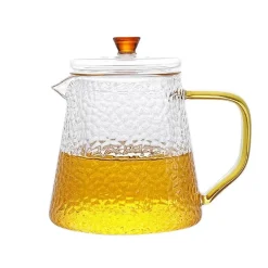 Hitzebeständige Teekanne aus Glas mit Pu-Erh-Sieb – ideal zum Teekochen