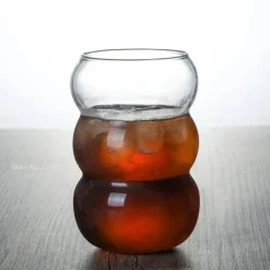 Hitzebeständiger Cold Brew-Kaffeebecher aus Glas – perfekt für Milchlattes und Sprudelwasser