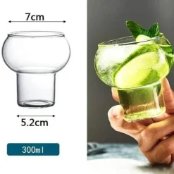 Hitzebeständiger Cold Brew-Kaffeebecher aus Glas – perfekt für Milchlattes und Sprudelwasser