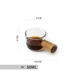 Hitzebeständiger Cold Brew-Kaffeebecher aus Glas – perfekt für Milchlattes und Sprudelwasser