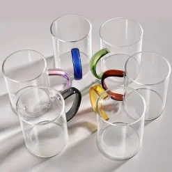 Hitzebeständiger Glasbecher mit Henkel – Vielseitiges Trinkgefäß für heiße und kalte Getränke