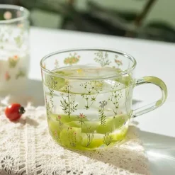 Hitzebeständiger Glasbecher mit großem Fassungsvermögen – süßes Design, perfektes Geschenk