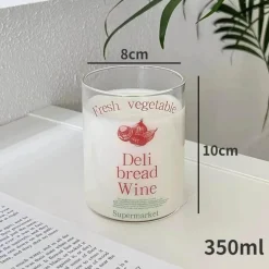 Hitzebeständiger Kaffeebecher aus Glas – vielseitiger Becher für Tee, Milch und Bier