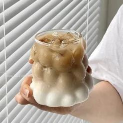 Hitzebeständiges Becherset aus klarem Glas – Krüge für Kaffee, Tee, Saft und Bier