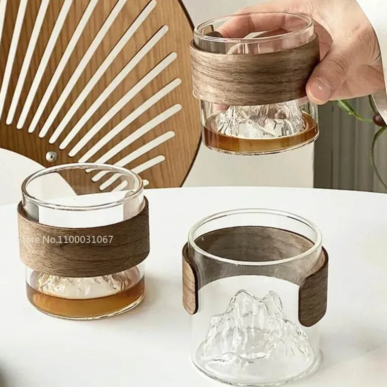 Hitzebeständiges Guanshan-Kaffeetassen-Set im Vintage-Stil – elegantes Trinkgeschirr aus Glas