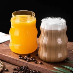 Hitzebeständiges Kaffeebecher-Set aus Glas – Klare Tassen für Tee, Bier und Saft