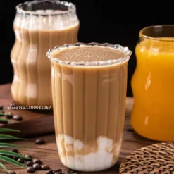 Hitzebeständiges Kaffeebecher-Set aus Glas – Klare Tassen für Tee, Bier und Saft