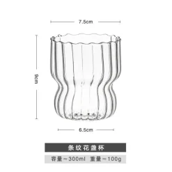Hitzebeständiges Kaffeebecher-Set aus Glas – Klare Tassen für Tee, Bier und Saft