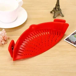 Hitzebeständiges Topfsieb aus Silikon – Abtropfwerkzeug für die Küche