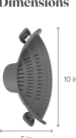 Hitzebeständiges Topfsieb aus Silikon – Abtropfwerkzeug für die Küche