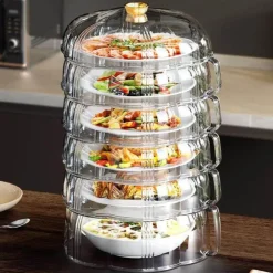 Hitzeschutz-Lebensmittelabdeckung - Stapelbarer Küchenschutz