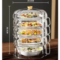 Hitzeschutz-Lebensmittelabdeckung - Stapelbarer Küchenschutz