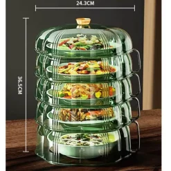 Hitzeschutz-Lebensmittelabdeckung - Stapelbarer Küchenschutz