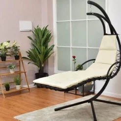 Hängender Chaiselongue-Sessel - Arc Stand Swing Hängematte