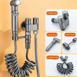 Hochdruck-Hand-Bidet-Sprühset für ein sauberes und erfrischendes Badezimmererlebnis