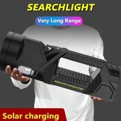 Hochleistungs-LED-Taschenlampe - Multifunktionale Solar-Taschenlampe