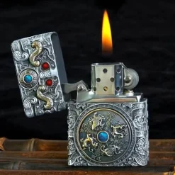 Hochleistungs-Petroleumfeuerzeug aus Stahl – Funkenzündungswerkzeug