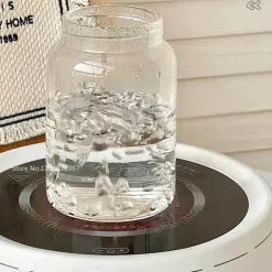 Hochtemperaturbeständige Teetasse aus Glas mit Deckel – versiegelter Kaffeebecher