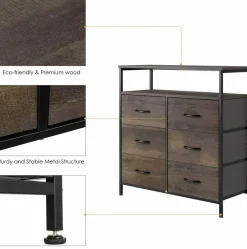 Hohes Mid-Century Sideboard – Modernes skandinavisches Design