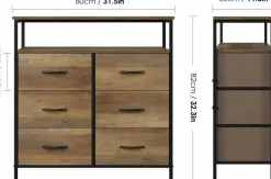 Hohes Mid-Century Sideboard – Modernes skandinavisches Design