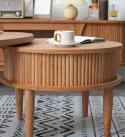 Holz 2 Ruhe Kaffee Beistelltisch Beistelltische