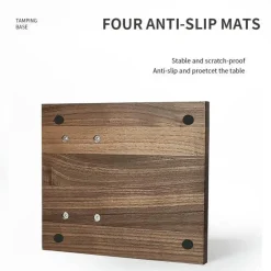 Holz Espresso Tamper Stand Kaffee Tamper Matte für Baristas