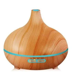 Holz-Aroma-Diffusor - Luftbefeuchterlampe für ätherische Öle