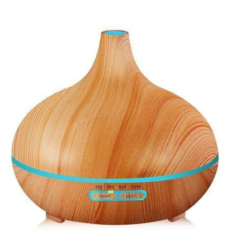 Holz-Aroma-Diffusor - Luftbefeuchterlampe für ätherische Öle