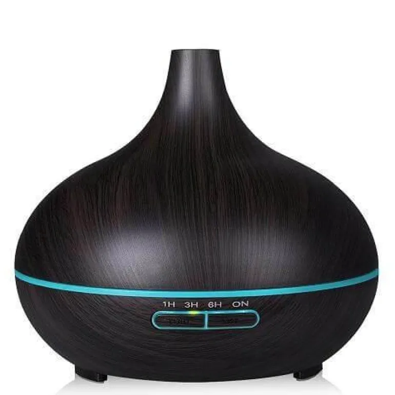 Holz-Aroma-Diffusor - Luftbefeuchterlampe für ätherische Öle