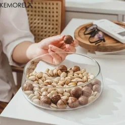 Holztablett-Set mit doppelschichtigen Glasbehältern – stilvolle Süßigkeitenaufbewahrung